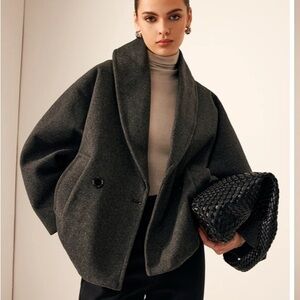 Oversized Dark Grey Commense  Coat sz XL